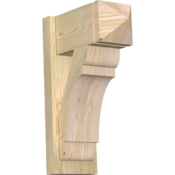 Ekena Millwork Olympic Arts & Crafts Rough Sawn Outlooker, Douglas Fir, 8"W x 16"D x 24"H OUT08X16X24OLY03RDF - main